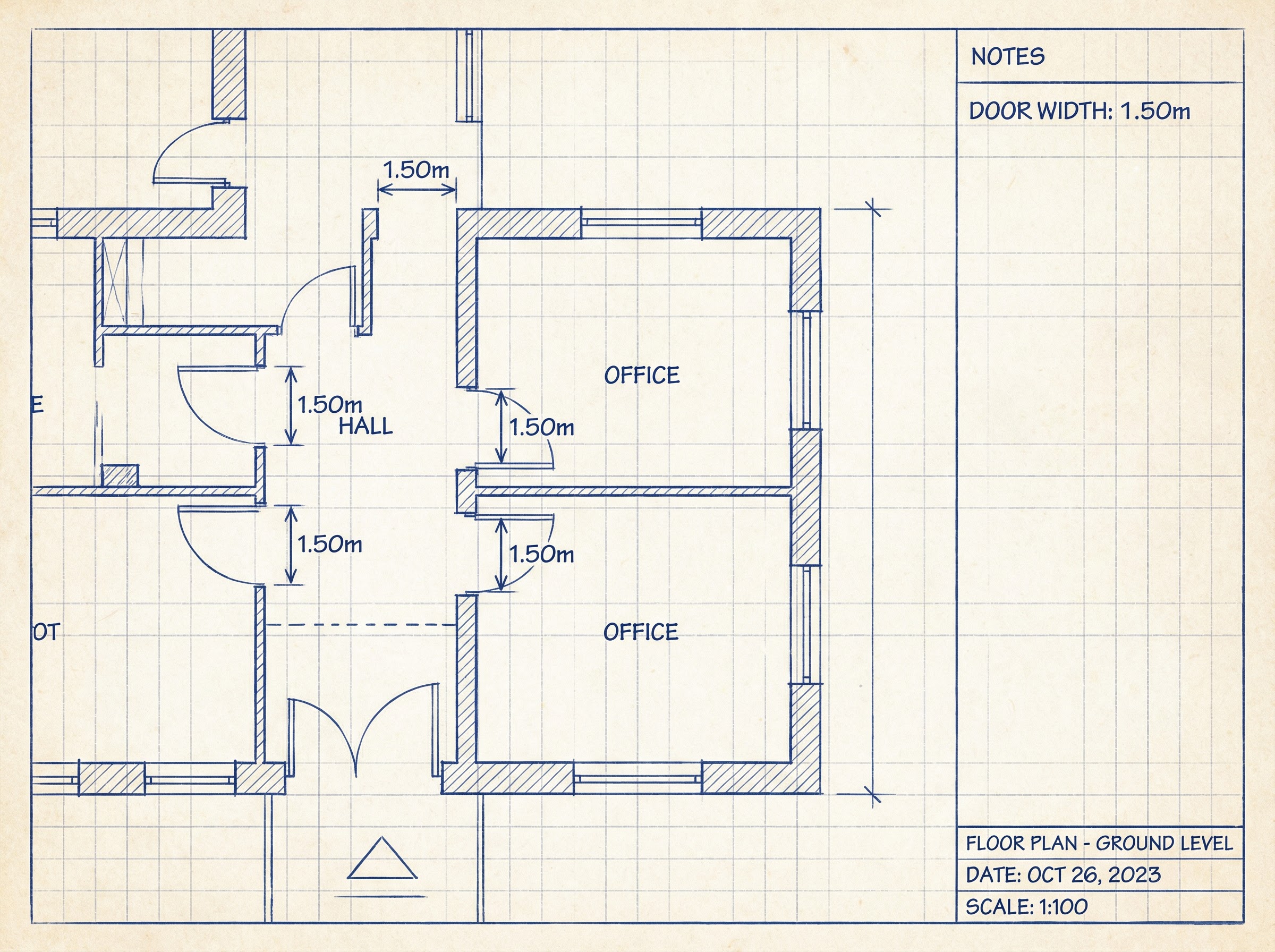 Plànol de treball de l'Oficina Tècnica d'Accessibilitat
